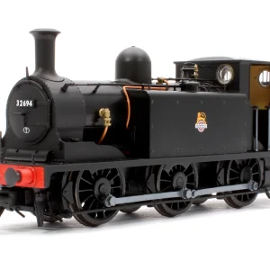 RAPIDO TRAINS UK 936009 LBSCR STROUDLEY ‘E1’ 0-6-0T NO. 32694 BR UNLINED BLACK (EARLY EMBLEM) - STEAM TANK LOCOMOTIVE