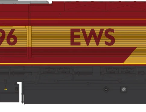 DAPOL 2D-066-002 CLASS 66 66096 EWS RED / GOLD DIESEL LOCOMOTIVE