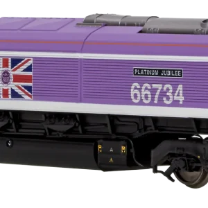 DAPOL 2D-066-006 CLASS 66 66734 JUBILEE PINK "PLATINUM JUBILEE" DIESEL LOCOMOTIVE