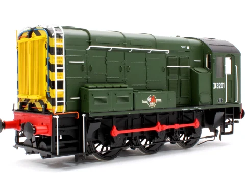 DAPOL 7D-008-019 CLASS 08 D3201 BR GREEN LATE CREST WITH WASP STRIPES DIESEL SHUNTER LOCOMOTIVE