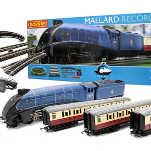 HORNBY R1282M CLASS A4 4-6-2 MALLARD RECORD BREAKER BR BLUE TRAIN SET