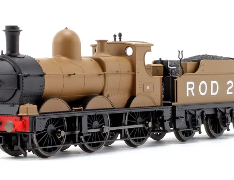 OXFORD RAIL OR76DG009 DEAN GOODS WW1 KHAKI ROD 2308 0-6-0 STEAM LOCOMOTIVE