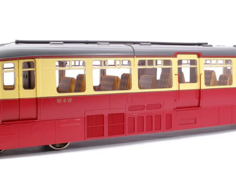 DAPOL 7D-011-005 STREAMLINED RAILCAR W8W BR LINED CARMINE & CREAM DIESEL LOCOMOTIVE