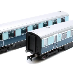 HORNBY R40478 LNER WEST RIDING LIMITED DOUBLE OPEN FIRST ARTICULATED COACH PACK