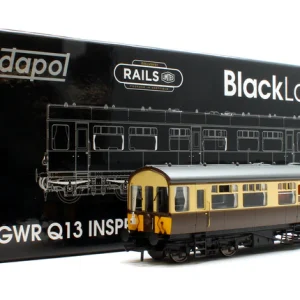 DAPOL BL-201-002 BLACK LABEL GWR GREAT WESTERN Q13 INSPECTION SALOON, BR WR CHOCOLATE & CREAM W80976W