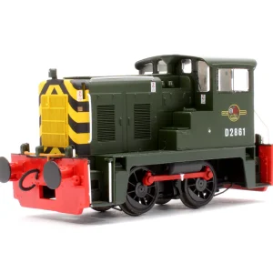 Heljan 2840 Class 02 D2861 BR Green Wasp stripes with Red Bufferbeam Diesel Locomotive