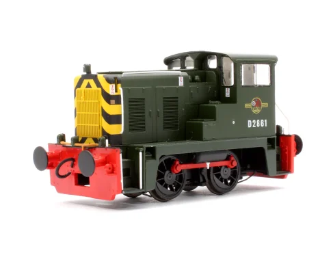 Heljan 2840 Class 02 D2861 BR Green Wasp stripes with Red Bufferbeam Diesel Locomotive