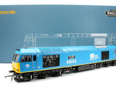 Accurascale ACC3035-DCC Class 60 60033 ‘Tees Steel Express’ EWS / British Steel Blue Diesel Locomotive – DCC Sound